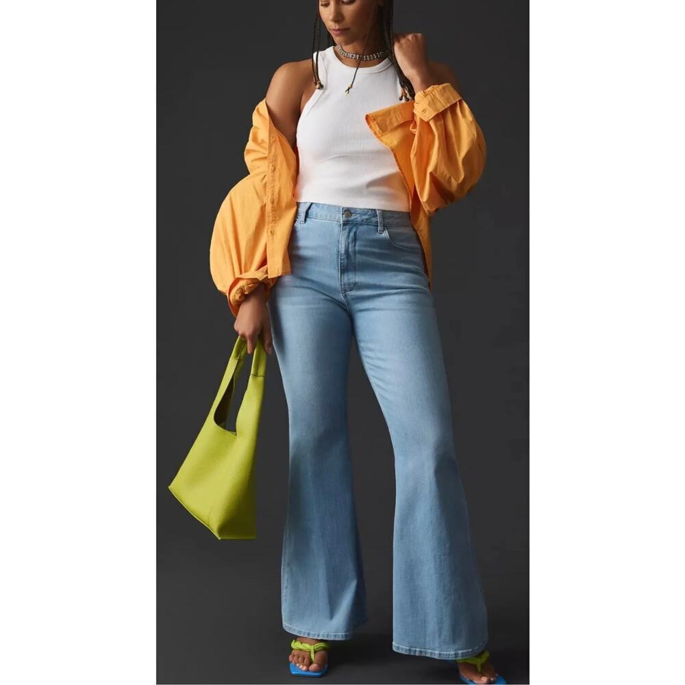 Pilcro and the Letterpress Tulip High-Rise Flare Jeans Women’s Size 32